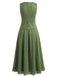 Ensemble 2 pièces gilet boutonné et jupe longue en suédine Années 1940 - 2