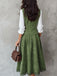 Ensemble 2 pièces gilet boutonné et jupe longue en suédine Années 1940 - 4