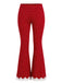 [Prévente] Ensemble détente haut en maille et pantalon évasé à pois et bordure en dentelle Années 1960 - 5