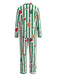 Ensemble pyjama de Noël rayé imprimé pain d’épices années 1950 - 11