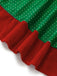 Ensemble robe déguisement lutin de Noël vert Années 1950 - 7