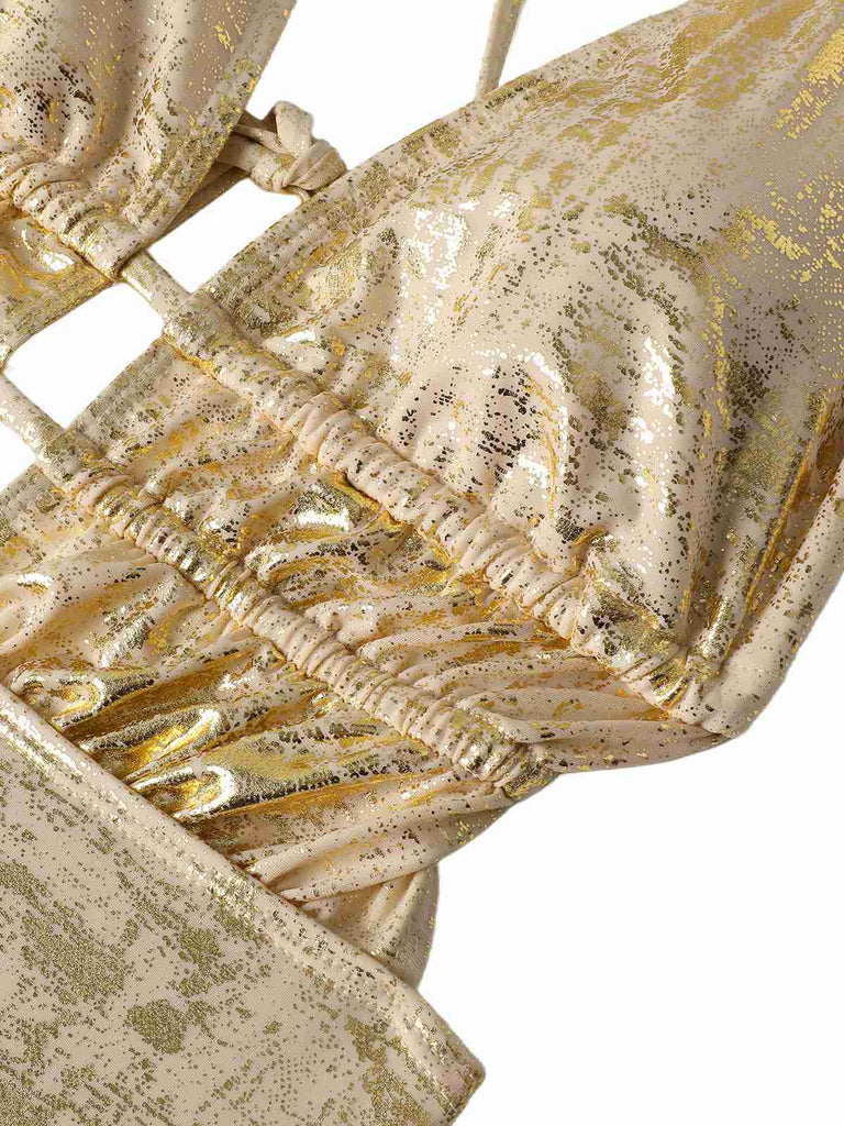 Close-up of a decorative object with intricate patterns and textures.