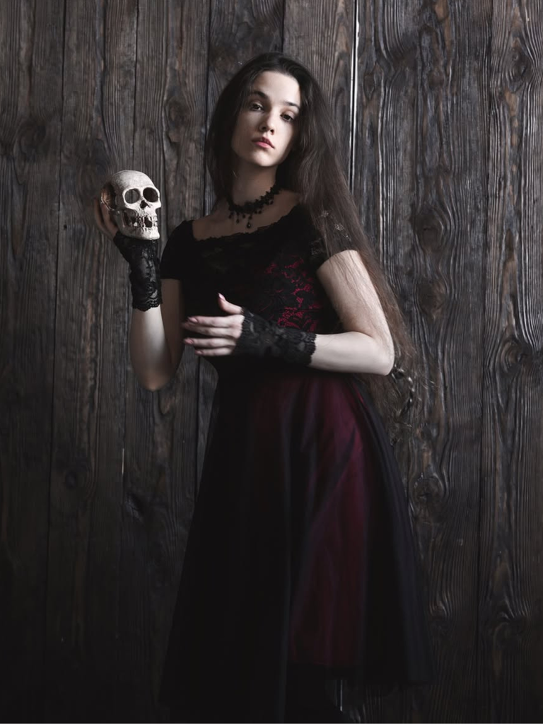 Robe de Noël Vintage Année 50 Dentelle Épaule Nue Soirée Cocktail Chic