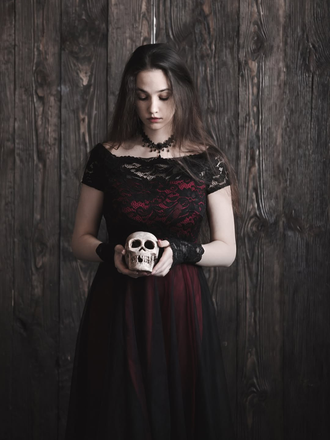 Robe de Noël Vintage Année 50 Dentelle Épaule Nue Soirée Cocktail Chic