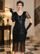 Robe Gatsby sequins franges de perles et broderies années 1920