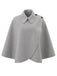 Manteau cape asymétrique à boutons sur l’épaule Années 1970 - 1