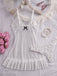 Nuisette babydoll en résille transparente à pois et ourlet volanté années 1950 - 10