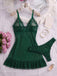 Nuisette babydoll en résille transparente à pois et ourlet volanté années 1950 - 6