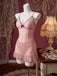 Nuisette babydoll transparente en tulle à pois, nœud et volants Années 1980 - 5