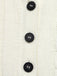 Pull Polo Blanc en Maille Torsadée à Nœuds Brodés Années 1950 - 6
