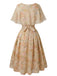 [Prévente] Robe à imprimé floral avec capelet et ceinture années 1950 - 3