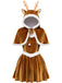 Robe de Noël en velours à renne, capuche et cape Années 1950 - 1