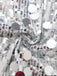 Robe disco scintillante à sequins et col rond Années 1960 - 5