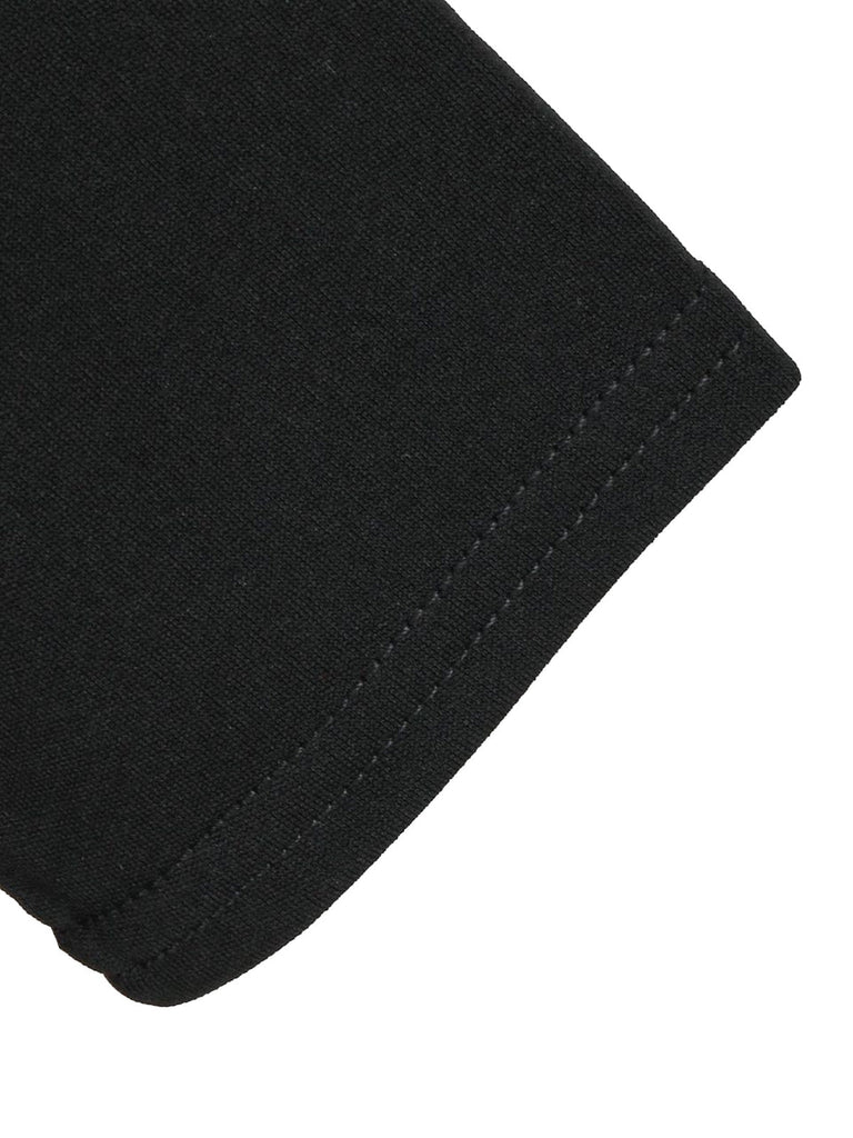 Robe évasée imprimé chaussettes de Noël à encolure festonnée années 1950 - 11