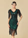 Robe Gatsby Flapper à Paillettes et Franges Années 1920 - 1