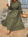 [Grande Taille] Robe midi vert olive à manches lanternes Années 1950 - 6