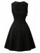 [Prévente] Robe noire à dentelle abricot et nœud années 1950 - 3