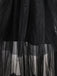 Robe noire en résille à nœud années 1980 - 3