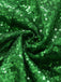 Robe verte de Noël à épaules dénudées, fausse fourrure blanche et sequins Années 1980 - 7