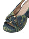 Sandales à plateforme en denim tie-dye bleu et vert, clous étoilés et bride arrière - 3