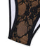 Noir Halter Floral Dentelle Ensemble Bikini Années 1970 5