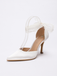 Vintage Satin Ruban Bout Pointu Talons Hauts 3