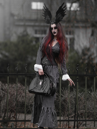 Costume rayé noire L'Étrange Noël de Monsieur Jack années 1940