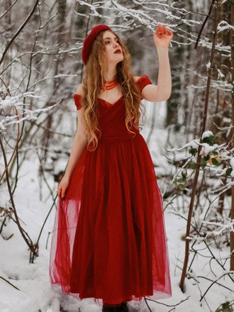 Robe en maille à bretelles spaghetti et épaules dénudées des années 1950