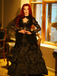 [Prévente] Robe victorienne noire en dentelle à manches gigot des années 1980