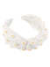 Bandeau nœud papillon rétro marguerite