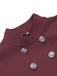 2PCS Robe Crayon Vintage Année 60 avec Cape Rouge Pin Up