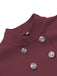 2PCS Robe Crayon Vintage Année 60 avec Cape Rouge Pin Up