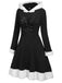 Robe de Noël Vintage Année 50 Avec Chapeau Bordeaux Pin Up