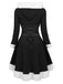 Robe de Noël Vintage Année 50 Avec Chapeau Bordeaux Pin Up