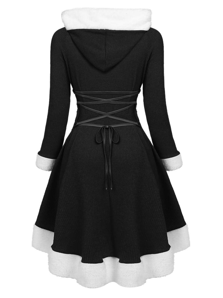 Robe de Noël Vintage Année 50 Avec Chapeau Vert Pin Up