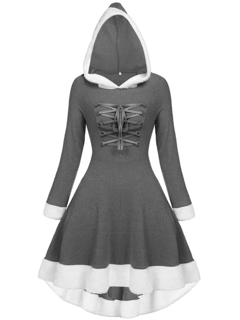 Robe de Noël Vintage Année 50 Avec Chapeau Vert Pin Up