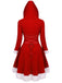 Robe de Noël Vintage Année 50 Avec Chapeau Bordeaux Pin Up