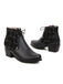 Bottines à plateforme solides à carreaux rétro