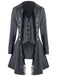 Veste Asymétrique Médiéval Vintage Dentelle à Trois Boutons