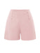 Short Vintage Années 50 Rose Avec buttons