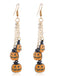 Boucles d'Oreilles avec Chaîne Longue Citrouille Toussaint Halloween