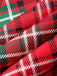 Robe sans manches à carreaux de Noël rouge et vert des années 1950