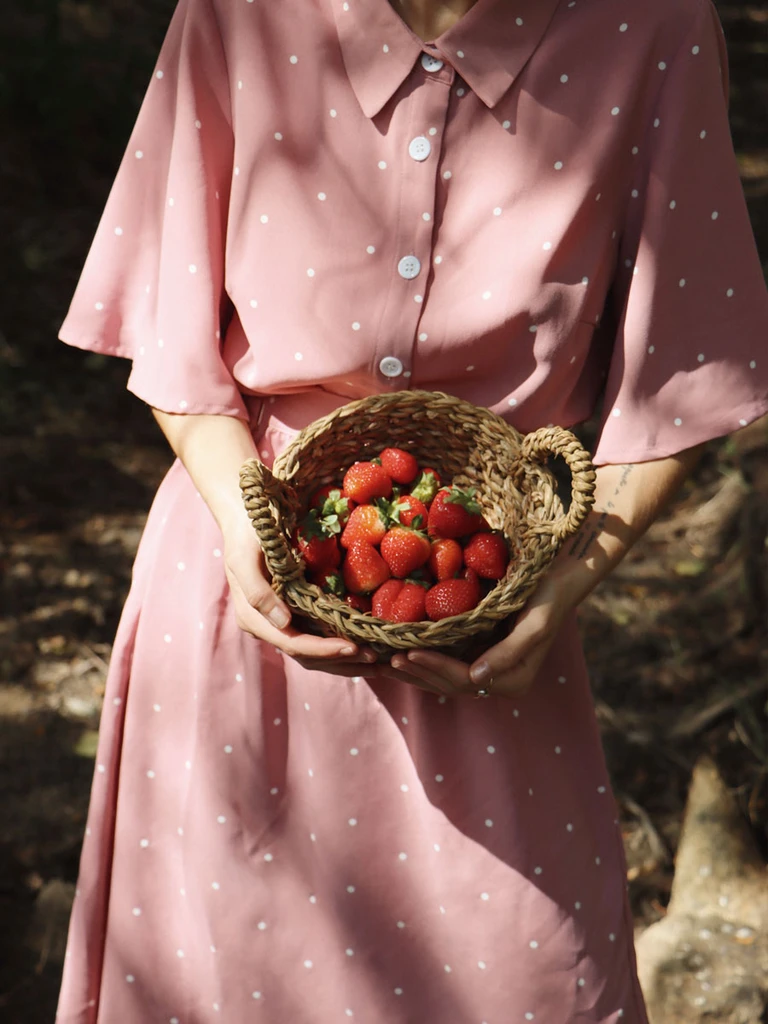 Jupe a pois sales vintage