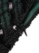 [Produits en Liquidation] Robe Flapper à Paillettes Vert Foncé Années 1920