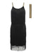Robe Charleston Cocktail Vintage Année 20 à Franges Gatsby avec Ceinture Chic