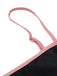 Maillot de bain noir années 40 à bretelles spaghetti contrastantes