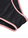 Maillot de bain noir années 40 à bretelles spaghetti contrastantes