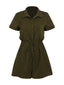 Combishort uni à Lacets Vert Armée des Années 1950