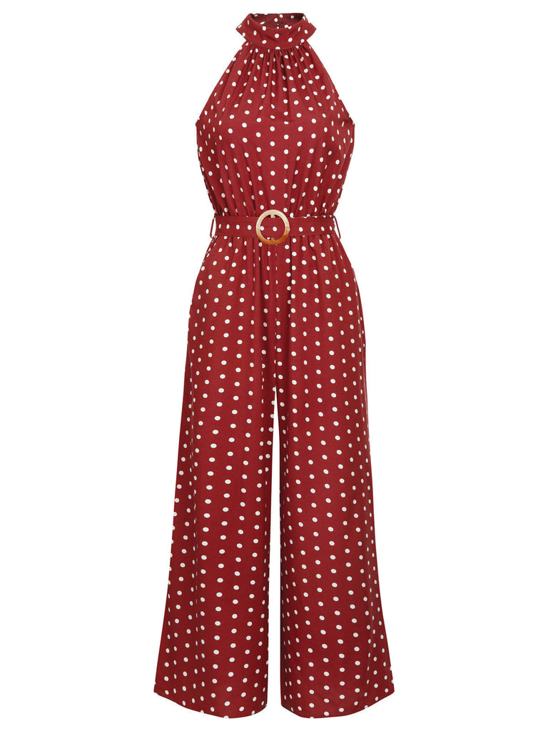 Combinaison Ceinture à Pois des Années 1950