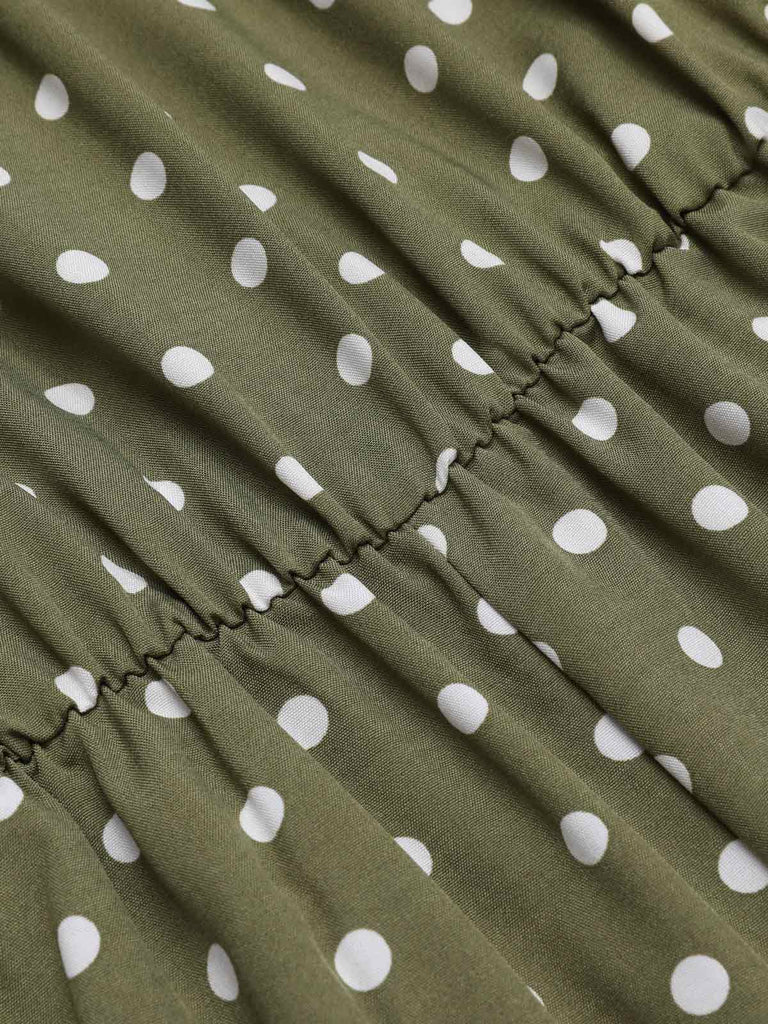 Combinaison Ceinture à Pois des Années 1950